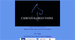 Desktop Screenshot of caeruleusdanes.com