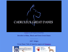 Tablet Screenshot of caeruleusdanes.com